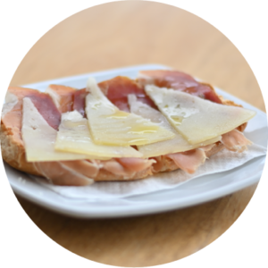 SERRANO HAM AND MANCHEGO CHEESE — Horizon Ibiza