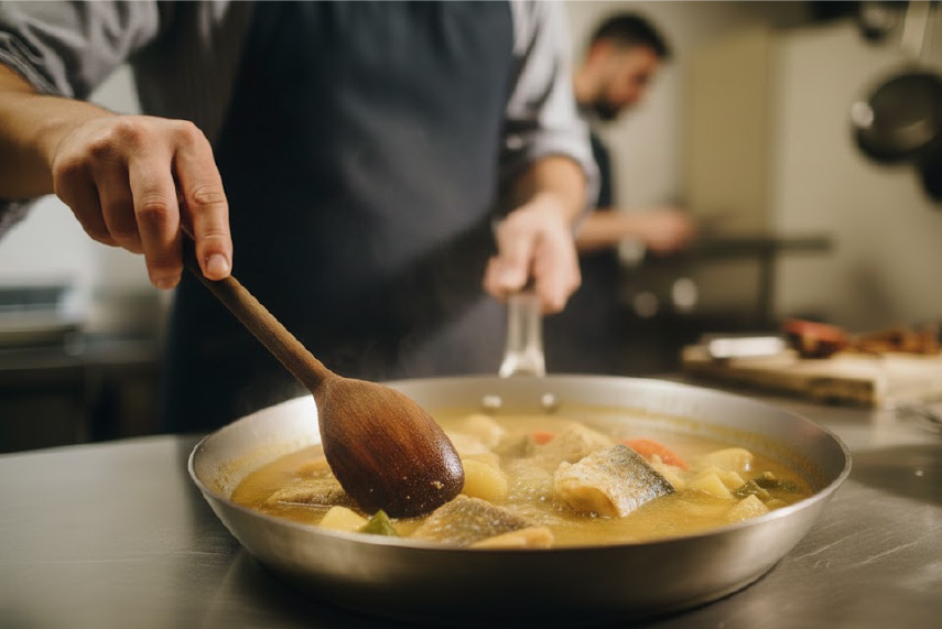 horizon-ibiza-especialidad-ibicenca-bullit-de-peix-cocinando-sarten Horizon Ibiza